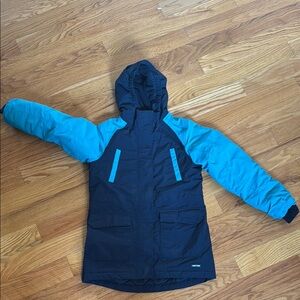 Lands' End Kids Blue and Black Puffer Jacket